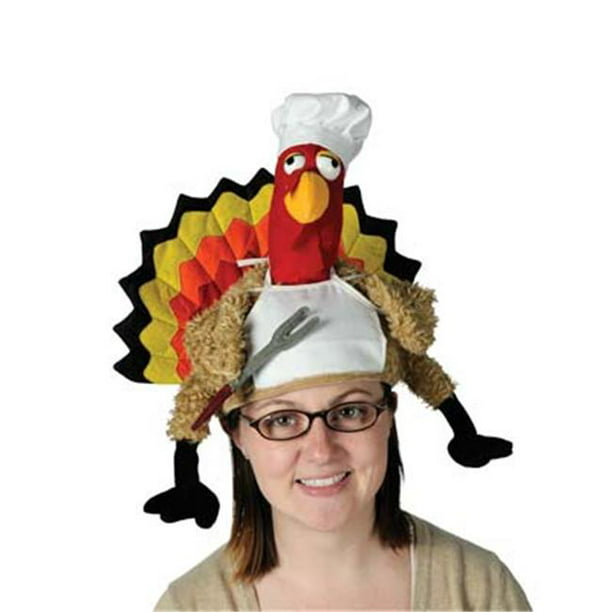 The Beistle Company-Plush Turkey Head Hat